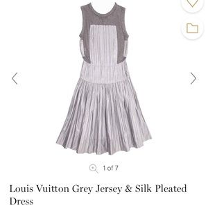 Louis Vuitton jersey grey dress